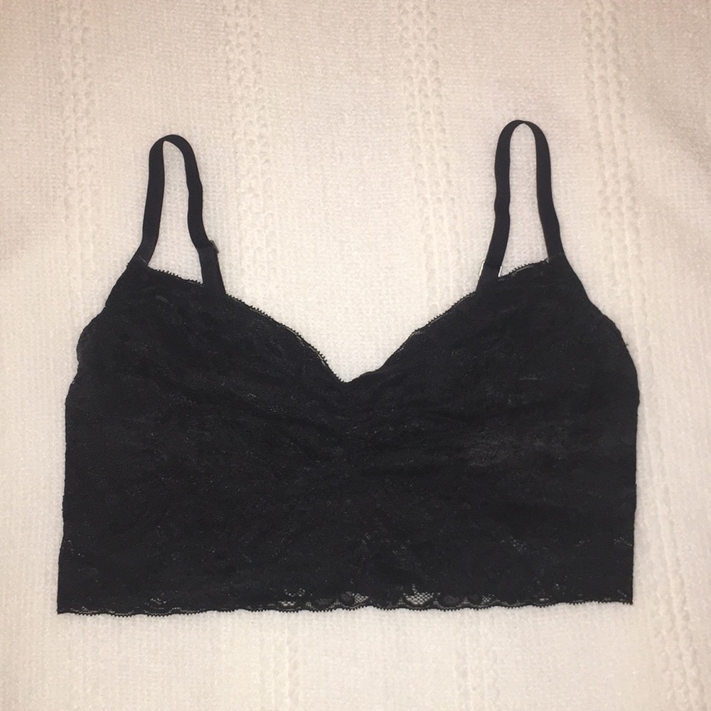 Black lace bralette